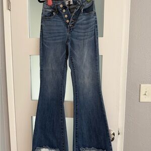 Elegant Denim Flare Jeans